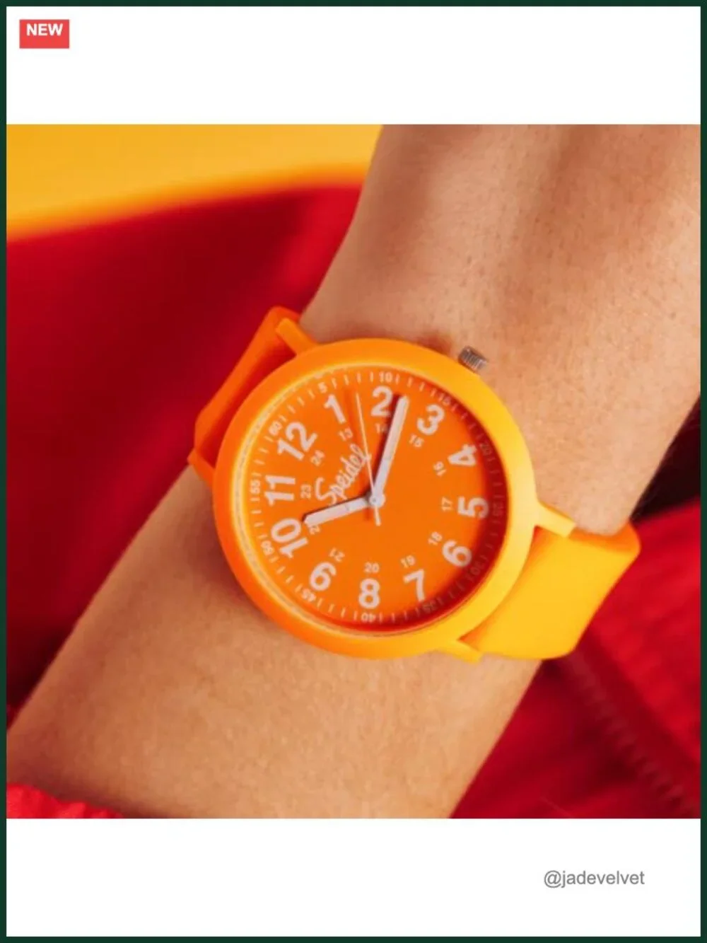 Unisex Eco Recyclable Plastic Silicone Strap 40mm Watch Easy Reader